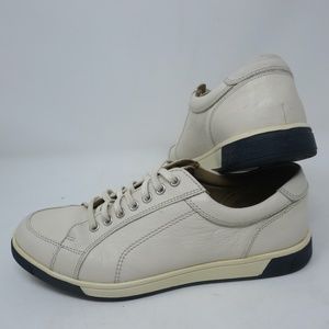 Cole Haan Men Size 8M QUINCY SPORT Sneakers Cream Beige Leather Shoes C13819